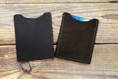 Wide Credit Card Leather Sheath