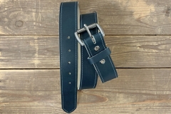 Indigo Portage Leather Belt