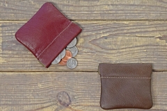 Leather Snap Coin Case
